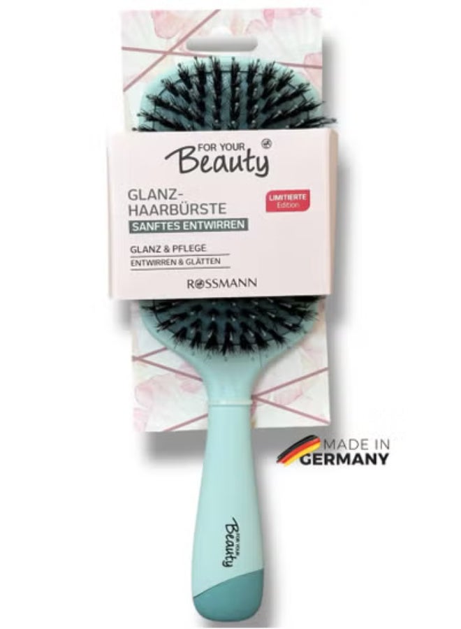 ROSSMANN German Brand -For Your Beauty Paddle Hair brush - Gentle Detangling and Smoothing, Hair brush, made in Germany - Image 1