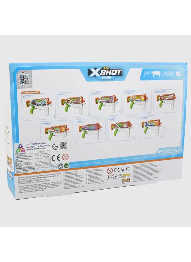 OKO - X-Shot Water Fast-Fill Skins Sonic The Hedgehog Hyperload Water Blaster - Image 1