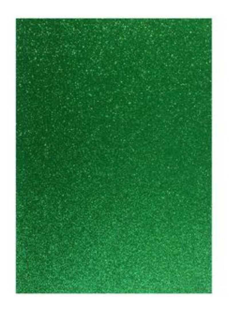 Terabyte GLITTER FOAM SHEET 50X70CM GREEN - Image 1