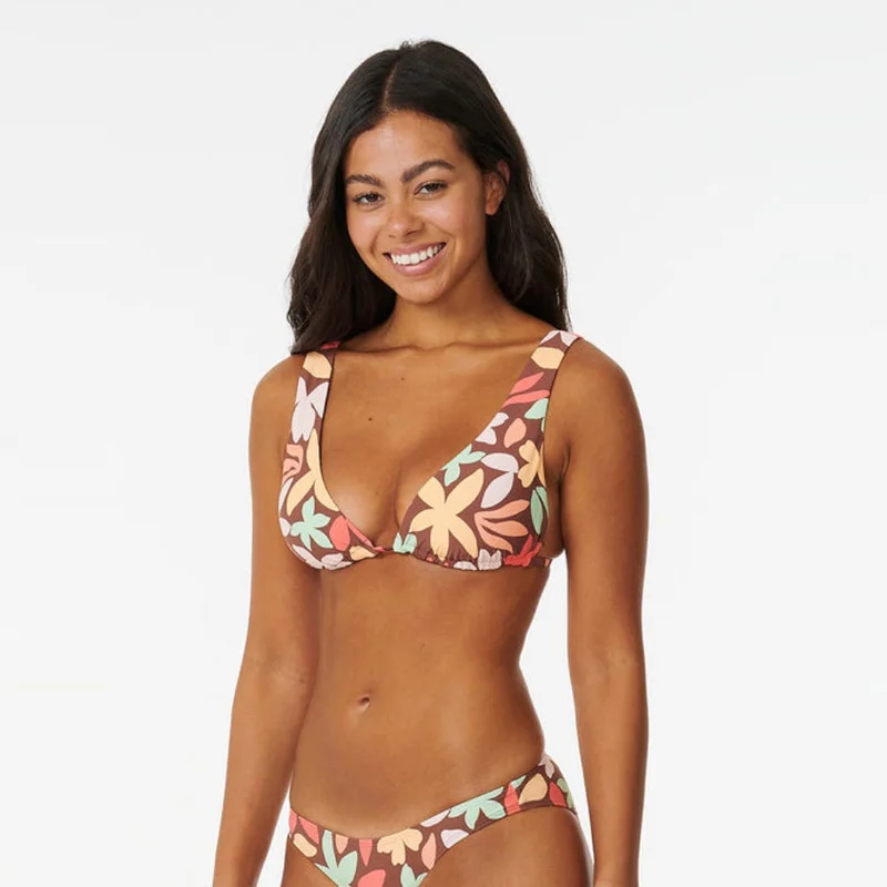 RIP CURL A70-Hot Tropics Sliding D-DD Tri Bikni Top - Women
