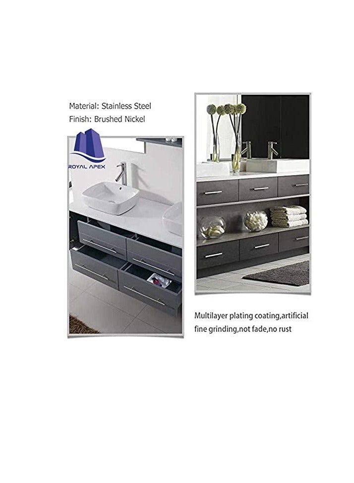 Stainless Steel Kitchen Cabinet Drawer T-Bar Cabinet & Furniture Pull Cabinet Door Handles and Pulls Cabinet Knobs Brushed Nickel. (22 x Hole Size 16 CM, Pck of 2)  - Image 3