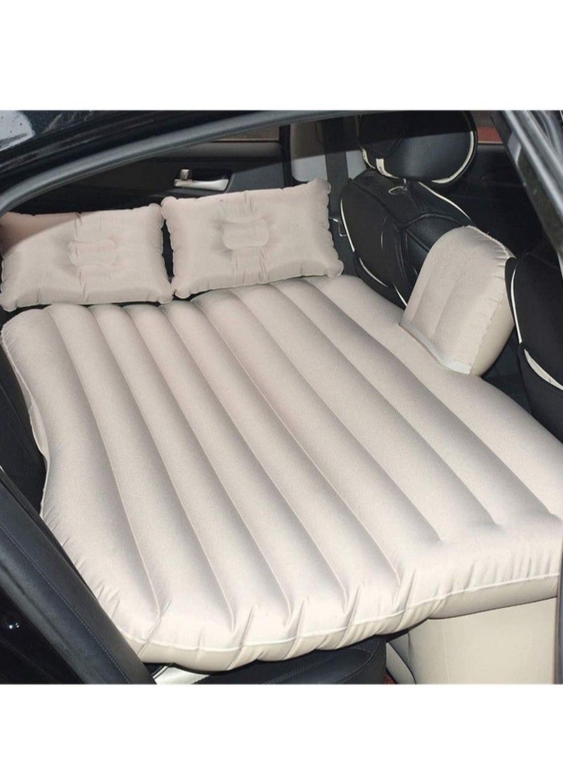 ELTRAZONE - Car Travel Bed 138 * 85 45Cm Suv Air Mattresses Inflatable For Camping Children Rear Double Adjustable Sleeping Pad Airbed Seat Cover Cushion Flocking Cloth Mvp With Pump - Image 1