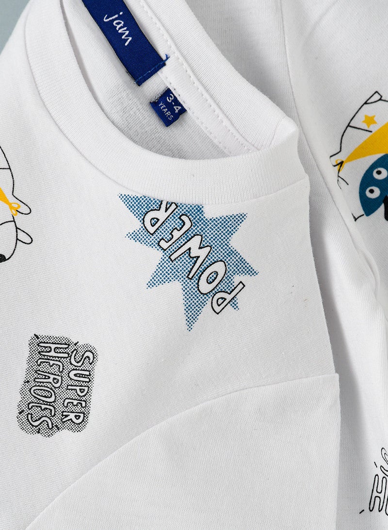 JAM Round neck s/slv knit aop t-shirt - Image 4