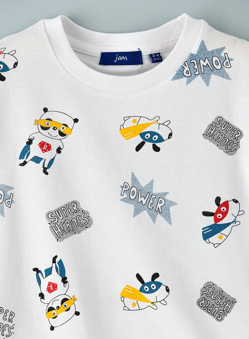 JAM Round neck s/slv knit aop t-shirt - Image 3