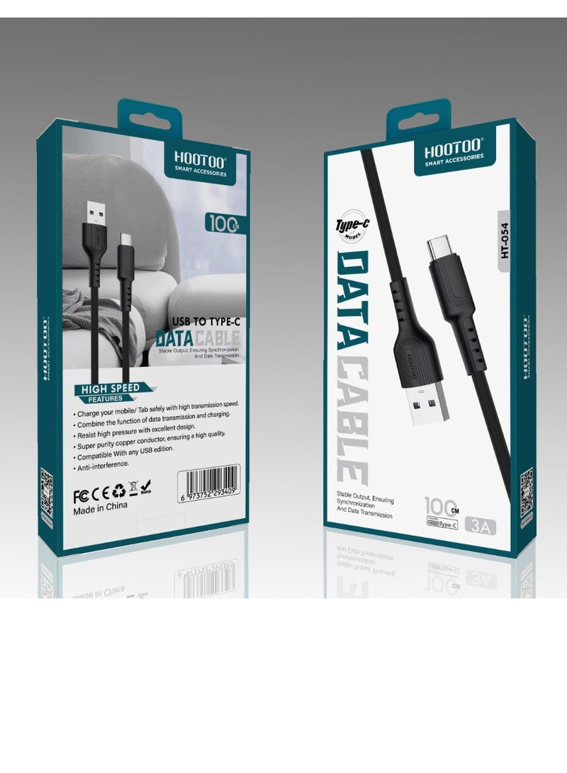 HooToo 1m Type-C Smart Fast Charging Cable 3A  - Image 1