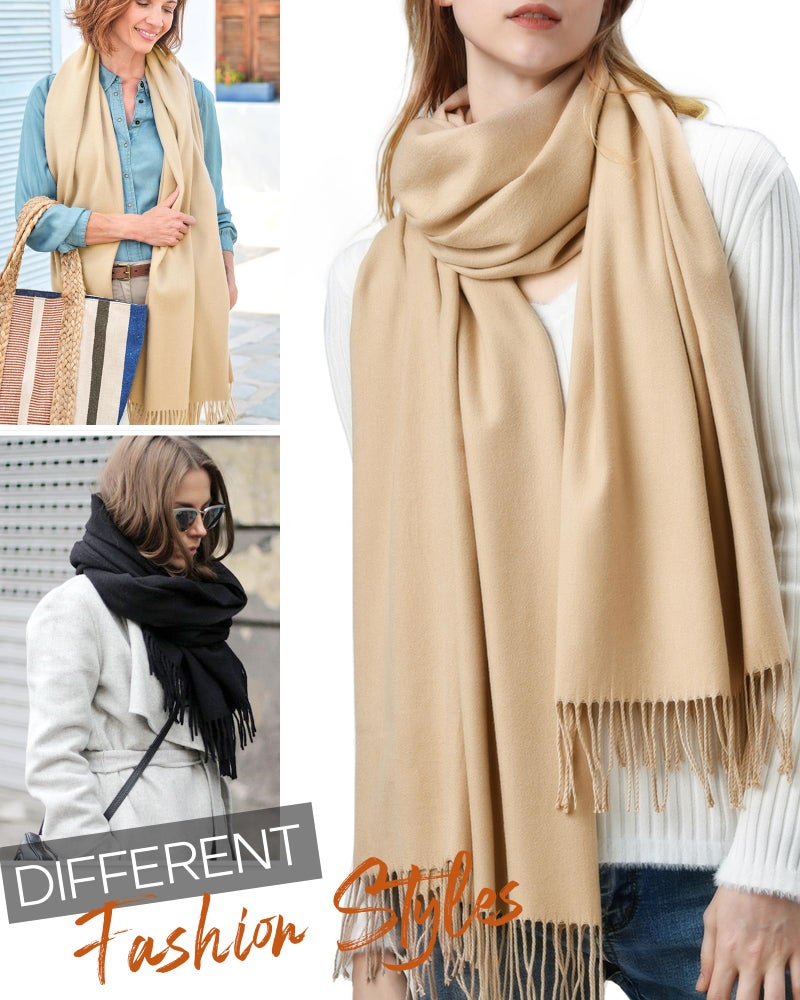 FURTALK Pashmina Shawls and Wraps for Evening Dress Women's Scarf Wedding Bride Bridesmaid Gifts Winter Scarves - Image 4