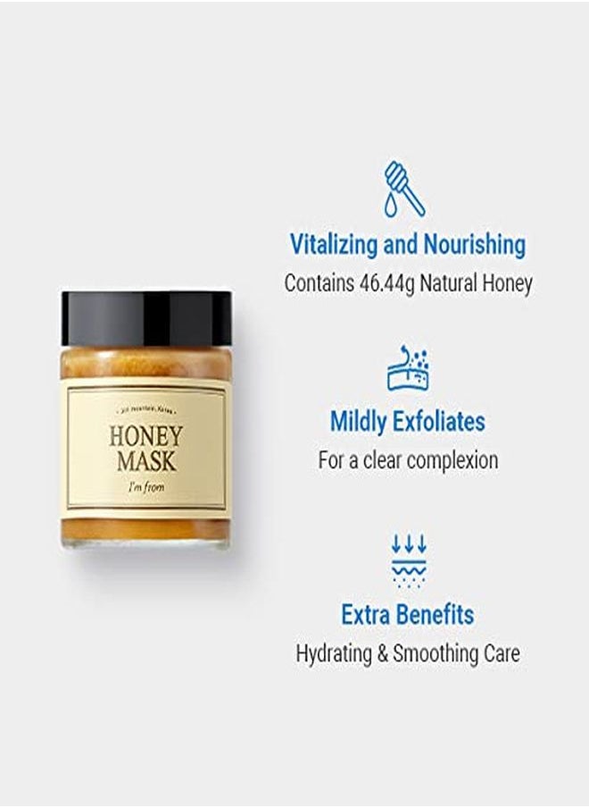 I'M FROM M] Honey Mask 4.23Oz | Wash Off Type, Real Honey 38.7%, Deep Moisturization, Nourishment,And Clear Complexion.  - Image 3