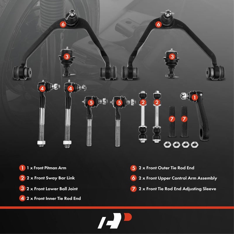 A-Premium 13-Piece Front Suspension Kit for Ford and Lincoln - Image 2