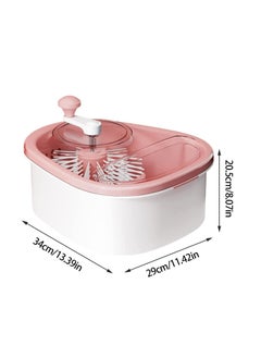 Reko Fruit Cleaning Device,720 Degree Scrubbing Fruit And Vegetable Wash - Fruit And Vegetable Cleaning With Full-Sided Spin Scrubber Brush For  - Image 3
