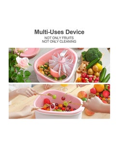 Reko Fruit Cleaning Device,720 Degree Scrubbing Fruit And Vegetable Wash - Fruit And Vegetable Cleaning With Full-Sided Spin Scrubber Brush For  - Image 5