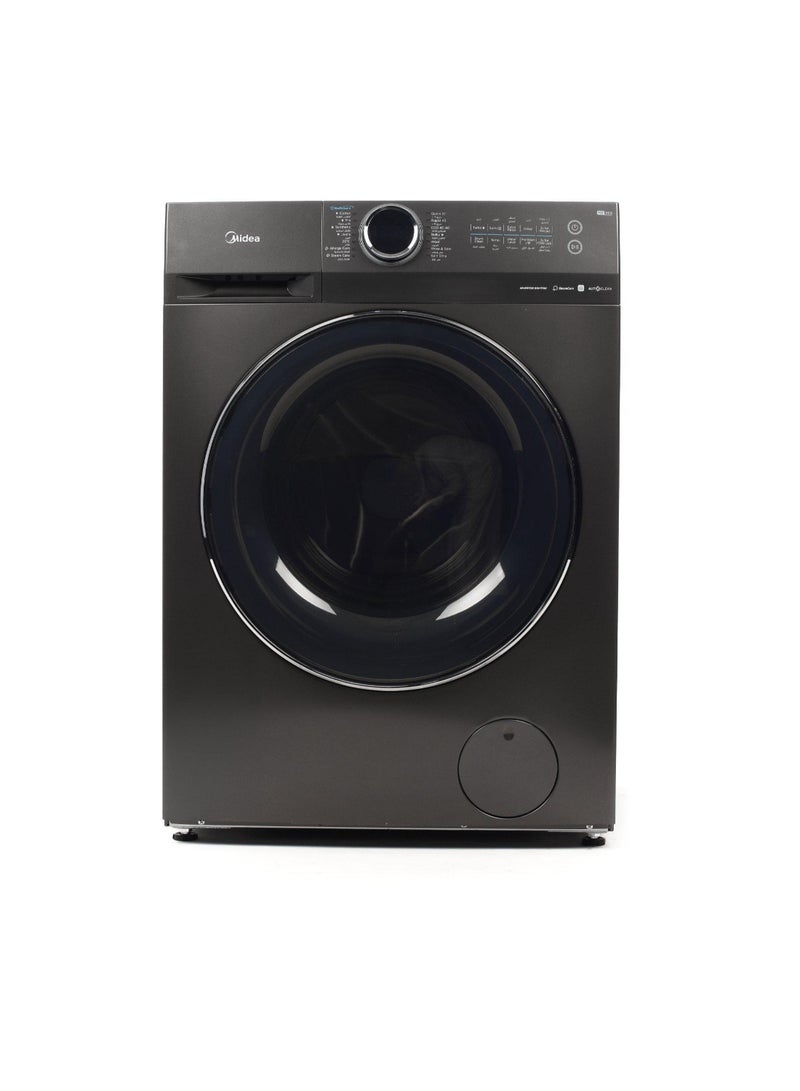 Midea Frontload Washing Machine 12KG WiFi Steam Inverter MF200W120W1T-SA Titanium - Image 1