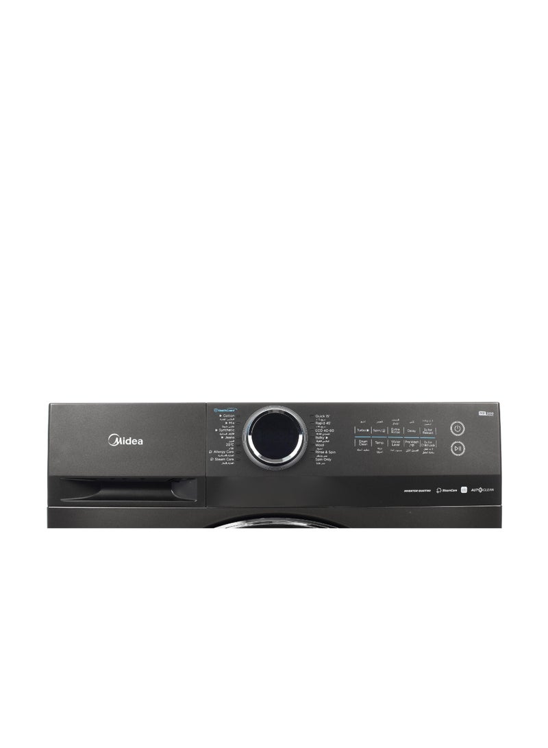 Midea Frontload Washing Machine 12KG WiFi Steam Inverter MF200W120W1T-SA Titanium - Image 4