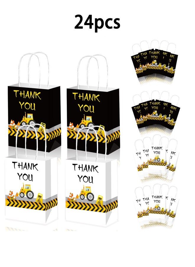 Zeemey 24 Pieces Party Favor Bags,Shopping Bag,Party Bags For Kids, supplies Snack candy Gift Bag Food Bags,Double-Sided Bags For Birthday Wedding Celebrations Party Favors 21*16*8  - Image 1