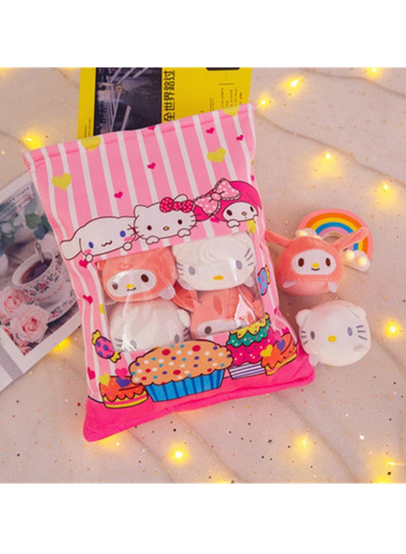 Creative bagged round toys cute cartoon dolls a big bag of creative plush toys  - Image 2