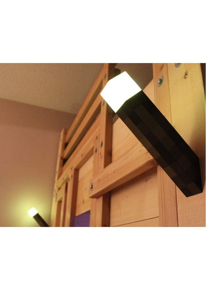 إضاءة قابلة للشحن بأسلوب بيكسل من ماين كرافت بأربعة ألوان ووضعين تحكم صوتي هدية لمحبي الديكور المنزلي والأطفال وألعاب الفيديو في غرفة النوم والمعيشة وملعب الأطفال - Image 4