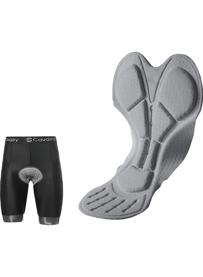 CAVALRY Cycling Shorts, Bicycle Riding Wear, Men'S Padded Shorts, Mountain Bike And Road Bike Pants, Seat Cushion Equipment, Black M - Image 1