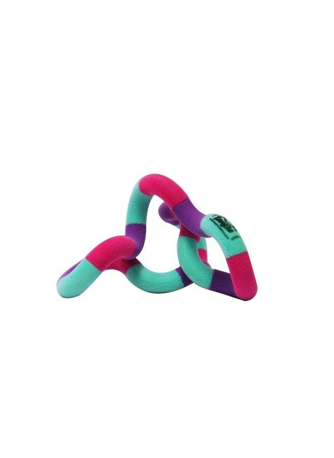 TANGLE - Tangle Jr. Fuzzies Fuzzy Fidget Toy Fuzzy Tangle Toy Quiet Twist Fidget Tangle Fidget Toy Fidget Toy For Shool (Pink/Blue) - Image 1