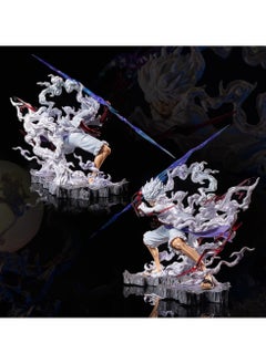 General Luffy Figures, Gears 5 Luffy Movable Figure Statue Statue Birthday Gift PVC 11"  - Image 2