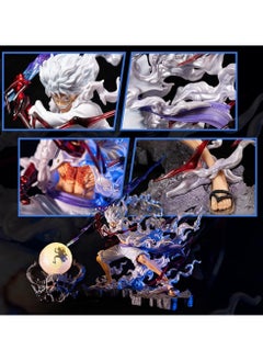 General Luffy Figures, Gears 5 Luffy Movable Figure Statue Statue Birthday Gift PVC 11"  - Image 3