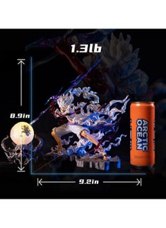 General Luffy Figures, Gears 5 Luffy Movable Figure Statue Statue Birthday Gift PVC 11"  - Image 4