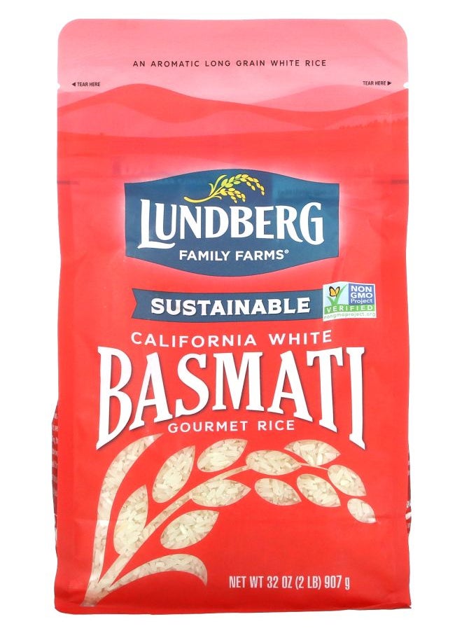 Lundberg California White Basmati Gourmet Rice 32 oz (907 g) 