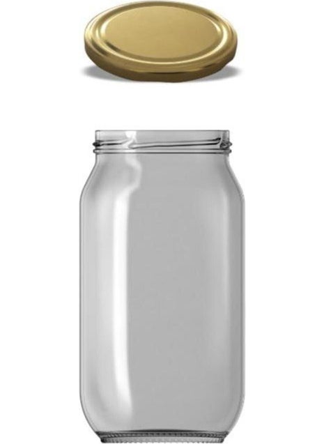 Viyalente Vialente Glass Jar with Lid Canning Container 1000 cc 10 Pieces  - Image 2