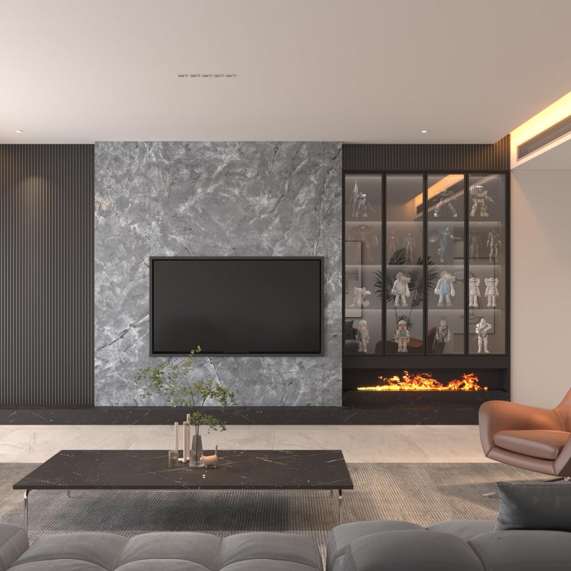 HOLOMEY Gray Marble Contact Paper 31x157 inch Marble Peel and Stick Wallpaper Waterproof Countertop Contact Paper Self-Adheisive Removable Granite Vinyl Wallpaper for Bathroom Kitchen Cabinet Table - Image 4