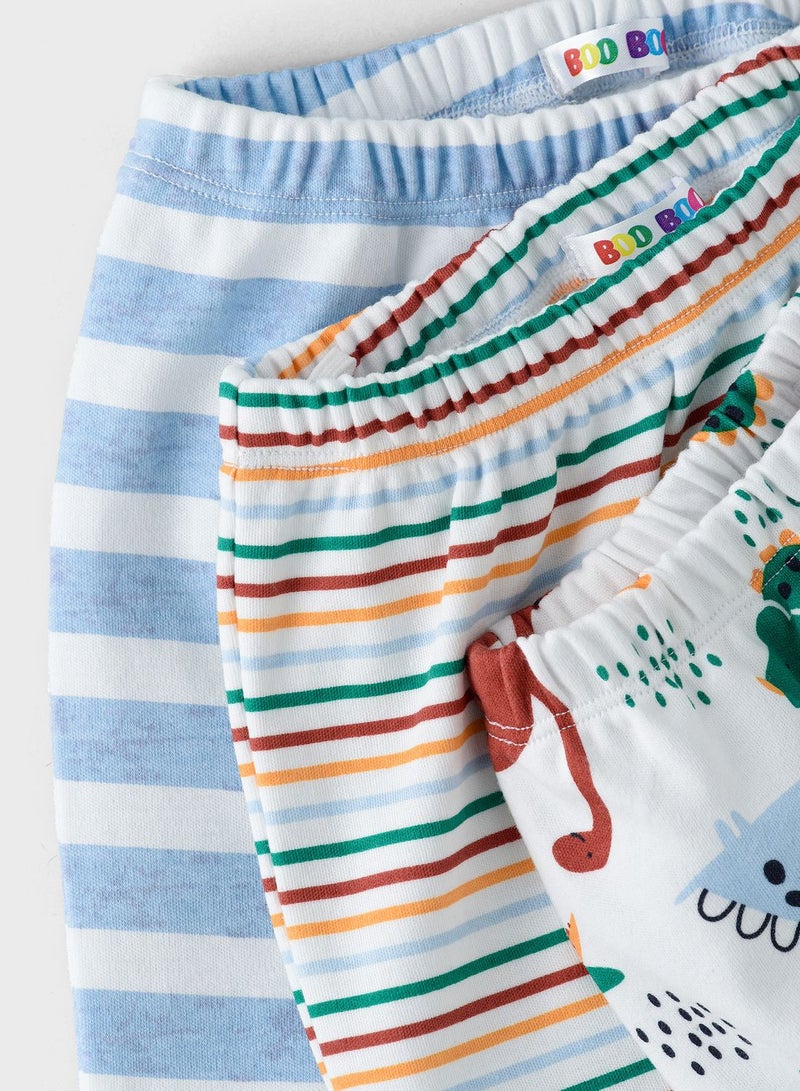 بوو بوو مجموعة من 3 بنطال ليقنز - Image 3