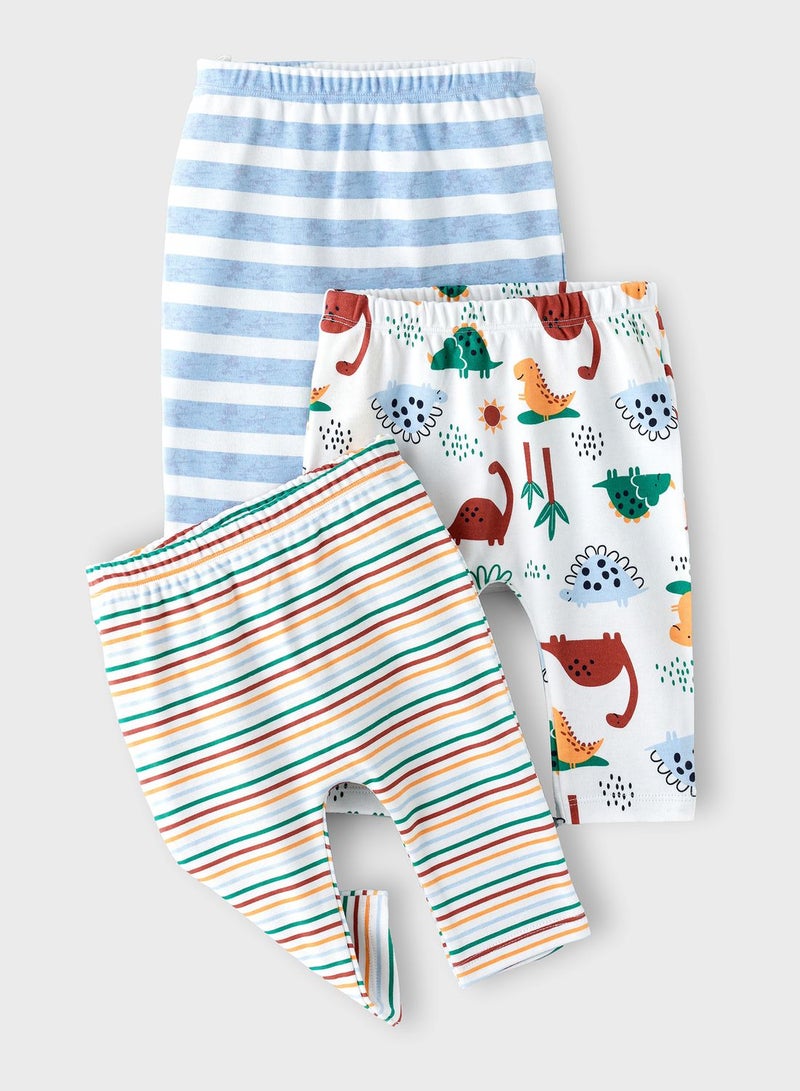 بوو بوو مجموعة من 3 بنطال ليقنز - Image 2