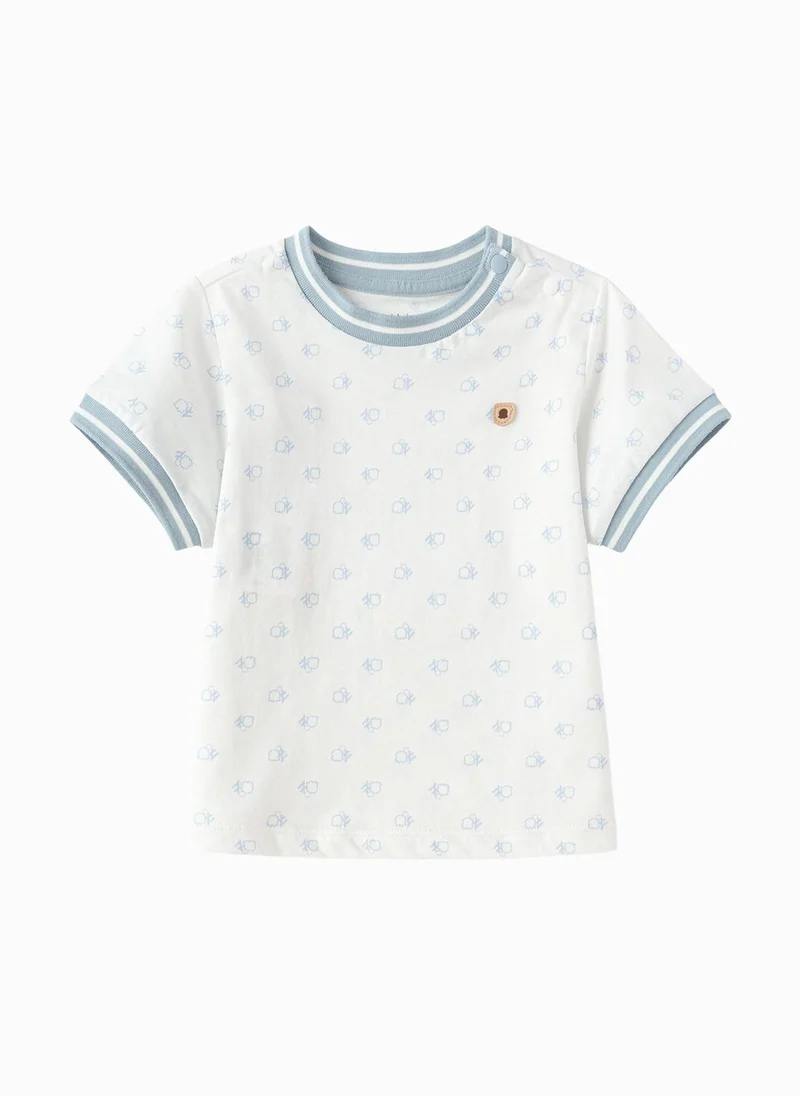 بالابالا Baby Boys Round v-neck short-sleeved T-shirt