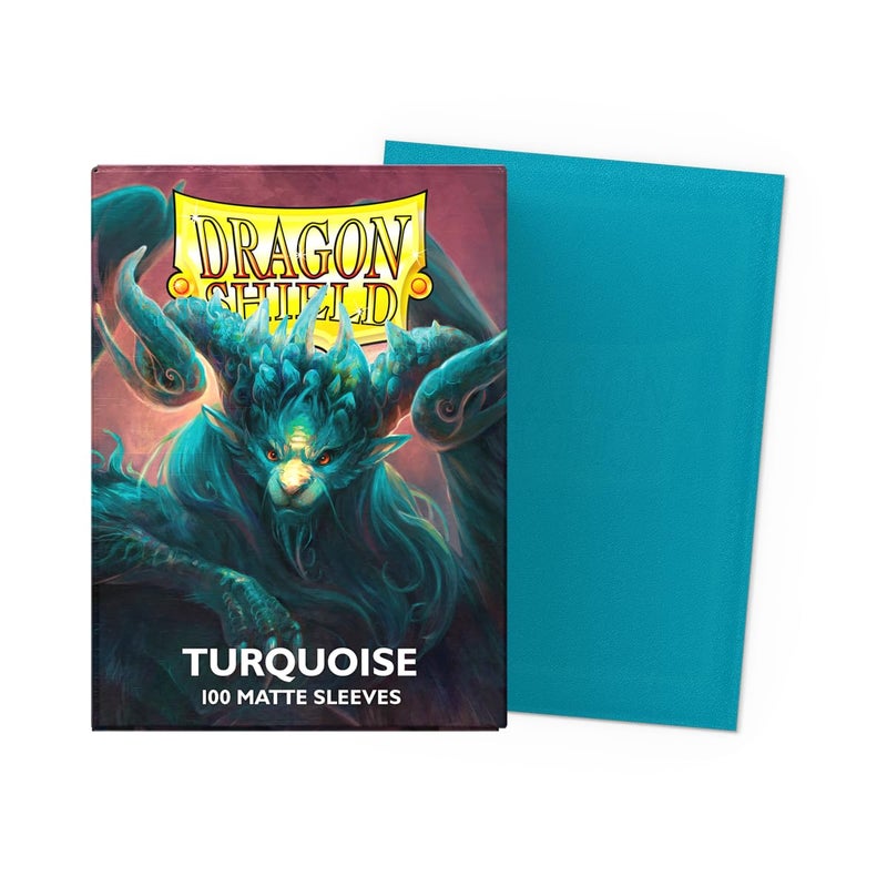 Dragon Shield | Standard Size Card Matte Sleeves | 100 CT - Smooth & Tough Premium TCG Sleeves | Compatible with Pokemon, Flesh & Blood, One Piece & Magic The Gathering | Turquoise - Players' Choice - Image 2