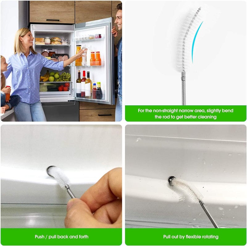 POPDA Long Wire Brush sunroof Drain Cleaning Tool for car and Fridge 60-inch X 2/5 inch - Image 4