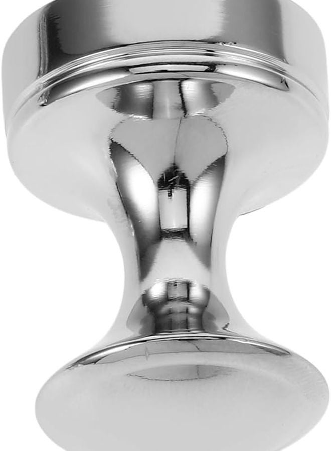 Metal Wall Mounted Hook Silver Round Head for Bathroom Kitchen Bedroom Organization - Image 1