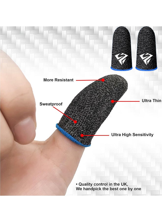Depend High Quality Gaming Finger Sleeves For Mobile Gaming Super Highly Sensitive WASP Feelers Smooth Operation Sweat Absorbing Odorless Breathable Seamless Finger Sleeve For PUBG And Much Other Games Play  - Image 2