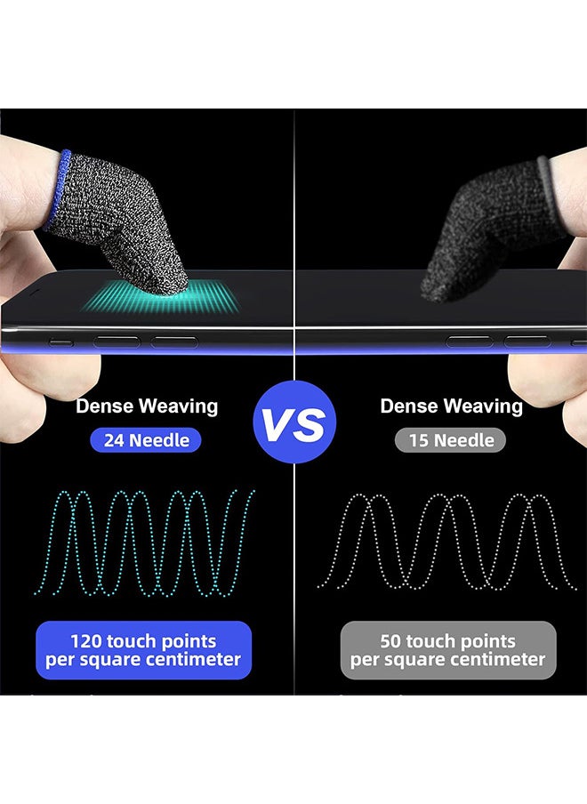 Depend High Quality Gaming Finger Sleeves For Mobile Gaming Super Highly Sensitive WASP Feelers Smooth Operation Sweat Absorbing Odorless Breathable Seamless Finger Sleeve For PUBG And Much Other Games Play  - Image 5