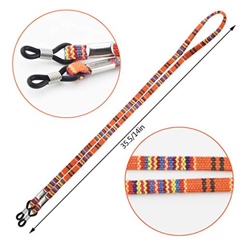 yeabwps 12 Pieces Glasses Strap Eyewear Retainer Sunglass Straps Glasses Holders Necklace, Multicolored Safety Glasses Cord Lanyard for Men and Wom - Image 2
