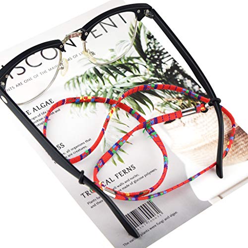 yeabwps 12 Pieces Glasses Strap Eyewear Retainer Sunglass Straps Glasses Holders Necklace, Multicolored Safety Glasses Cord Lanyard for Men and Wom - Image 3