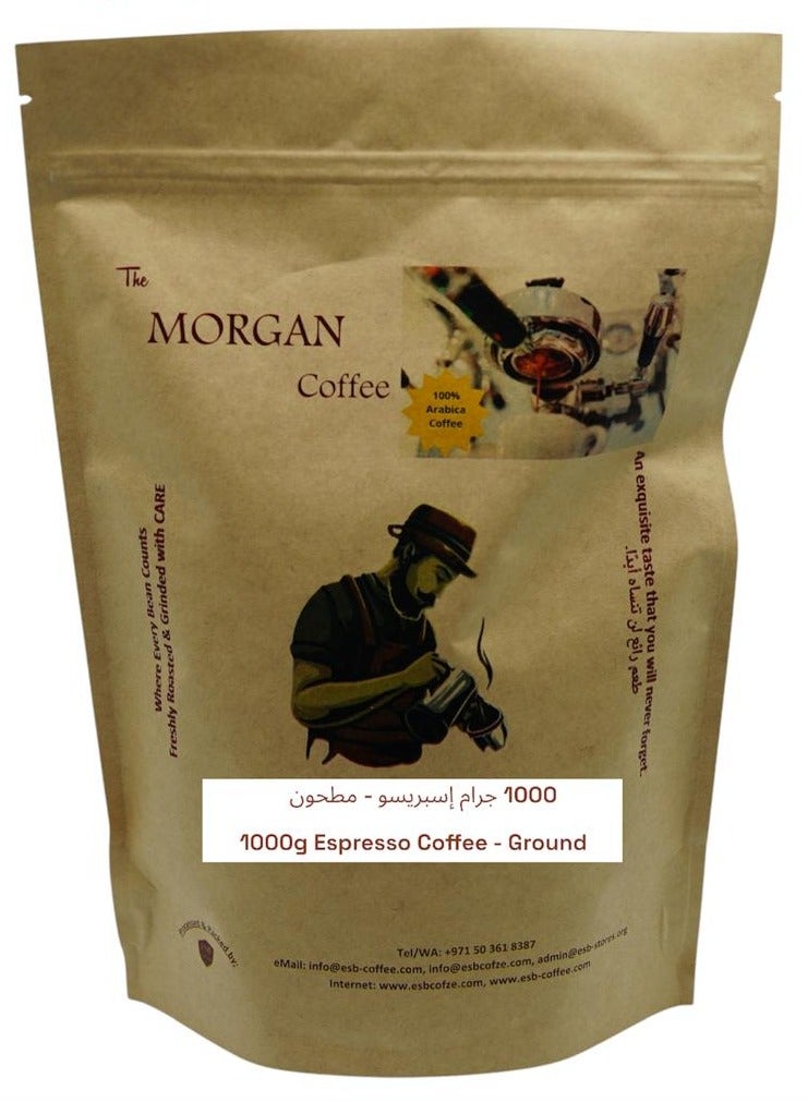 esb coffee ''The Morgan Coffee'' ESPRESSO COFFEE -1000g (Ground) - Image 1