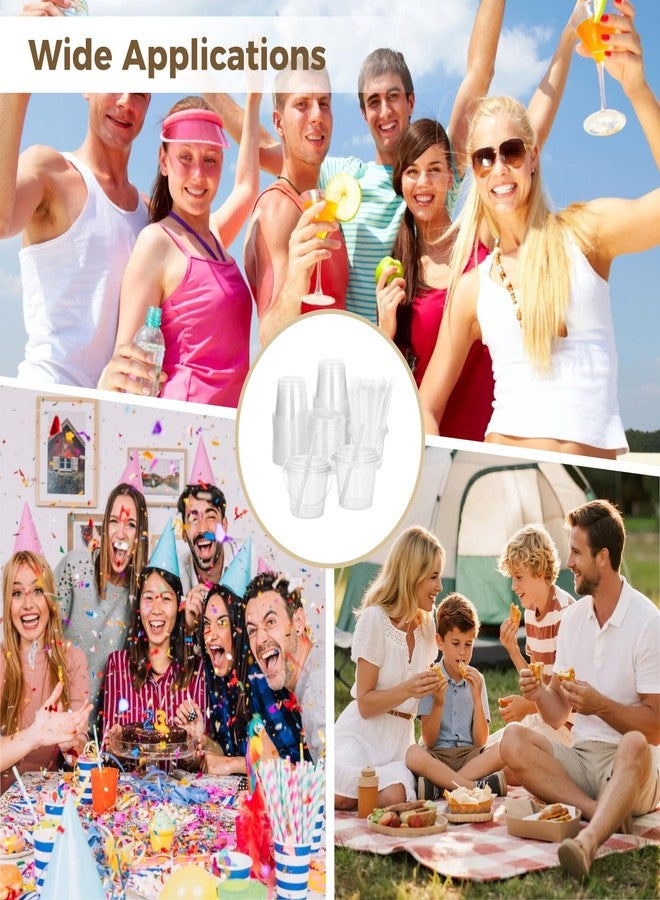 DORMIYA 50 Sets 24oz Clear Plastic Drink Buckets with Lids and Straws, Disposable Bucket Cups, Iced Coffee Cups Cocktail Drink Buckets for Outdoor Holiday Beach Birthday Pool Party Supplies (Clear) - Image 5