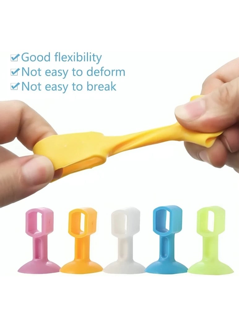 Rubber Door Stopper Set – 5-Piece Non-Slip Wedge Door Holders for Home, Office & Classrooms – Durable & Floor-Safe – Multicolor  - Image 3