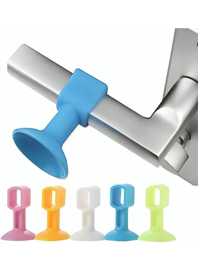 Rubber Door Stopper Set – 5-Piece Non-Slip Wedge Door Holders for Home, Office & Classrooms – Durable & Floor-Safe – Multicolor  - Image 4