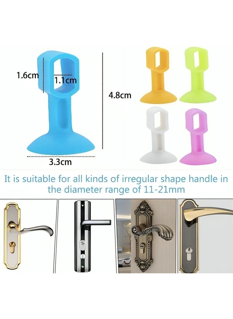 Rubber Door Stopper Set – 5-Piece Non-Slip Wedge Door Holders for Home, Office & Classrooms – Durable & Floor-Safe – Multicolor  - Image 2