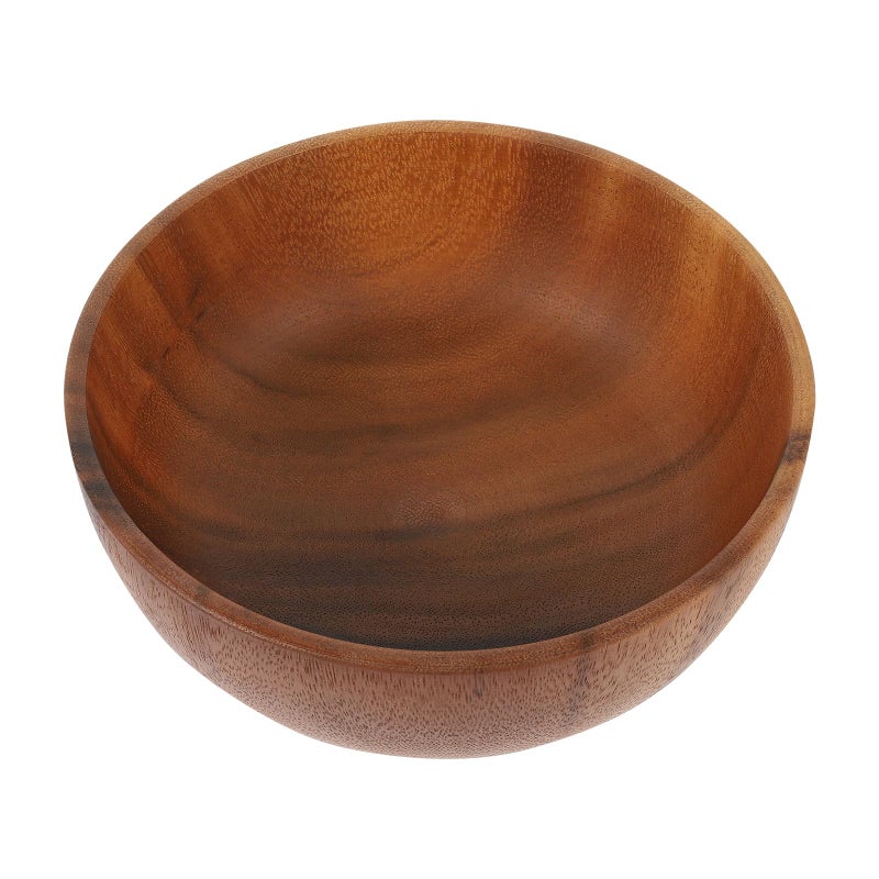 Natural Wood Salad Serving Bowl 18cm Round For Kitchen And Restaurant Use - Image 2