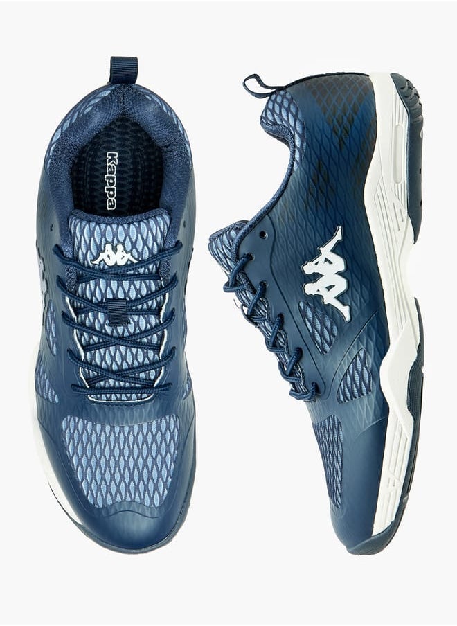 Kappa Mens Textured Lace-Up Sports Shoes with Pull Tabs  - Image 2