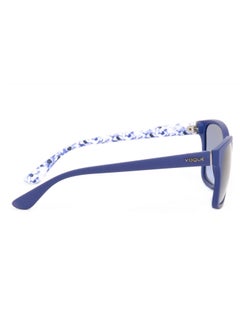 Vogue Full Rim Square Women Sunglass - VO 2896-S 2225/BF - Lens Size: 54 mm - Blue  - Image 3
