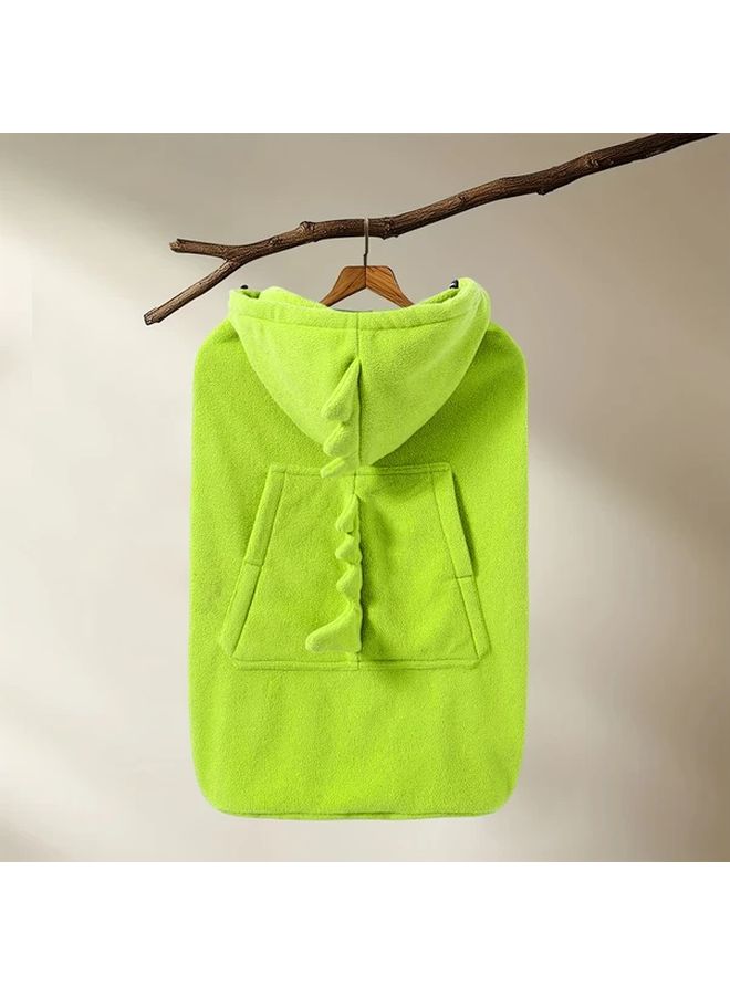 Green Cartoon Dinosaur Kids Waist Stool Windproof Cloak Multifunctional Cape Cold Protection Outdoor - Image 2