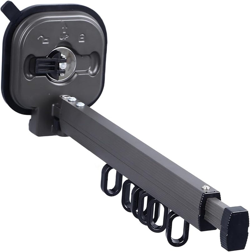 Aluminum Alloy Suction Cup Clothes Drying Rack Retractable Collapsible For Indoor Outdoor - Image 4