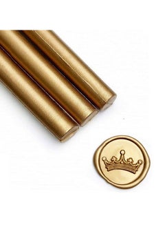 Mailable Glue Gun Sealing Wax Sticks For Wax Seal Stamp Metallic Antique Gold Great For Wedding Invitations Cards Envelopes Snail Mails Wine Packages Christmas Gift Ideas Pack Of 8
