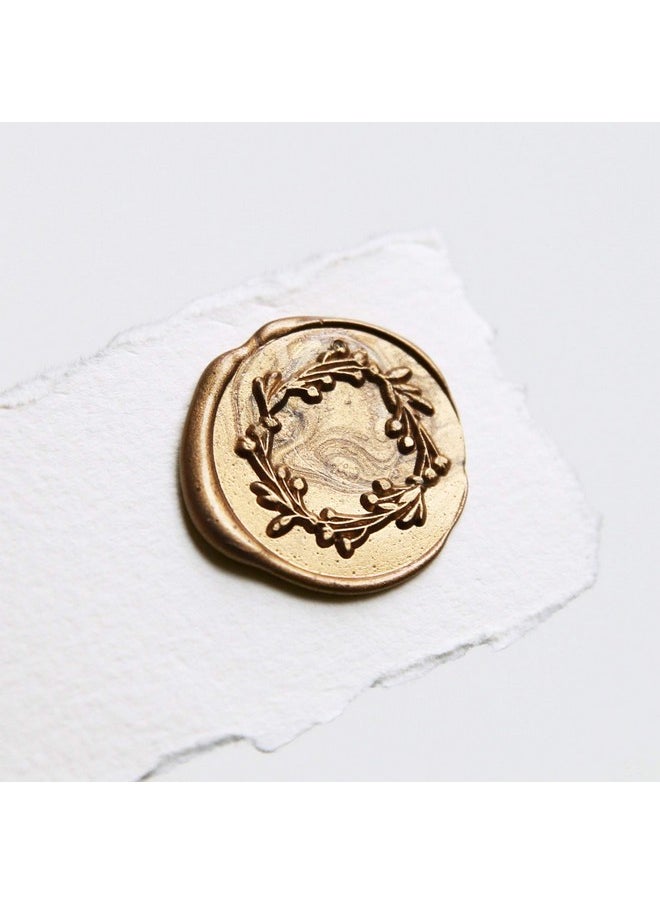 UNIQOOO - Mailable Glue Gun Sealing Wax Sticks For Wax Seal Stamp Metallic Antique Gold Great For Wedding Invitations Cards Envelopes Snail Mails Wine Packages Christmas Gift Ideas Pack Of 8 - Image 1