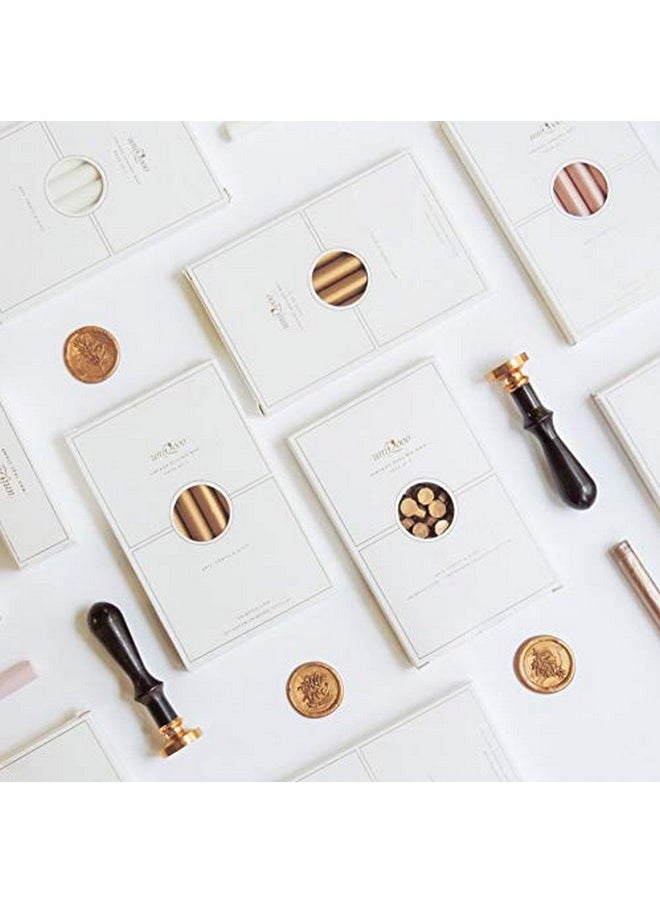 UNIQOOO - Mailable Glue Gun Sealing Wax Sticks For Wax Seal Stamp Metallic Antique Gold Great For Wedding Invitations Cards Envelopes Snail Mails Wine Packages Christmas Gift Ideas Pack Of 8 - Image 1